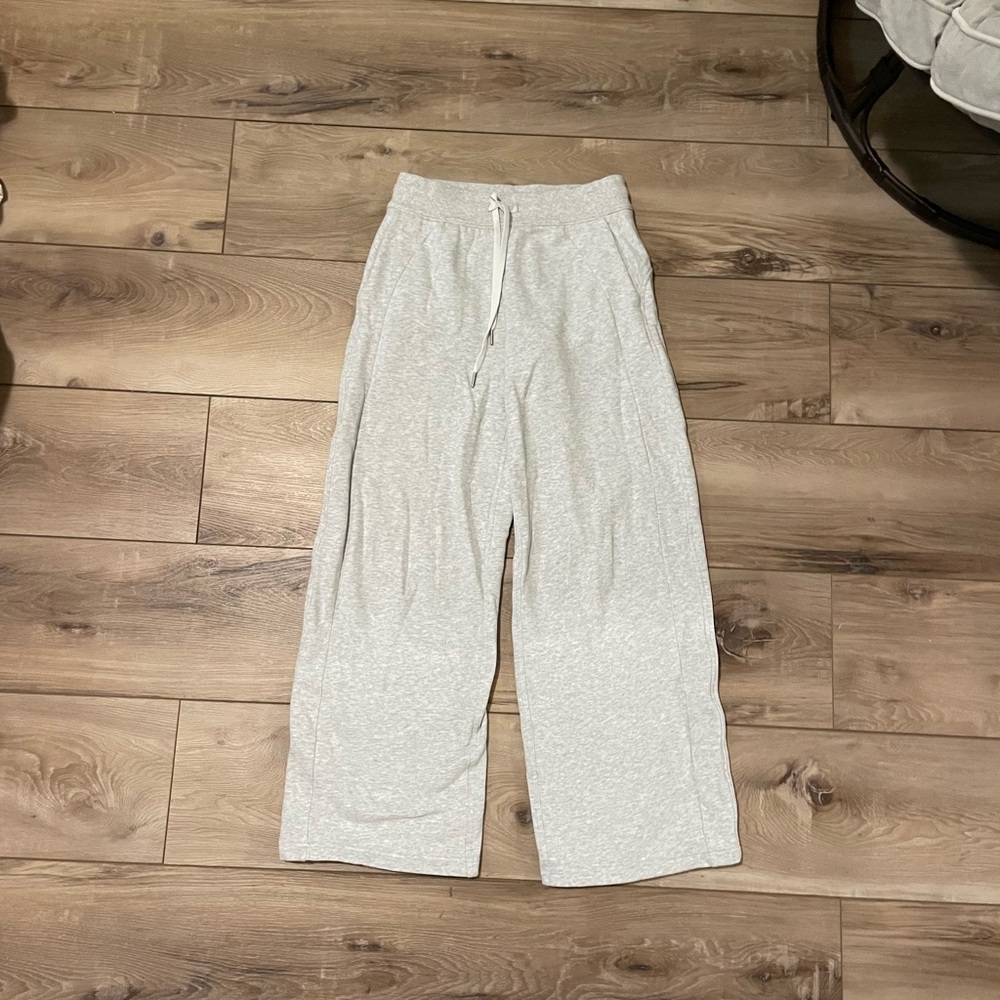Lululemon mid-rise wide-leg scuba sweatpants!